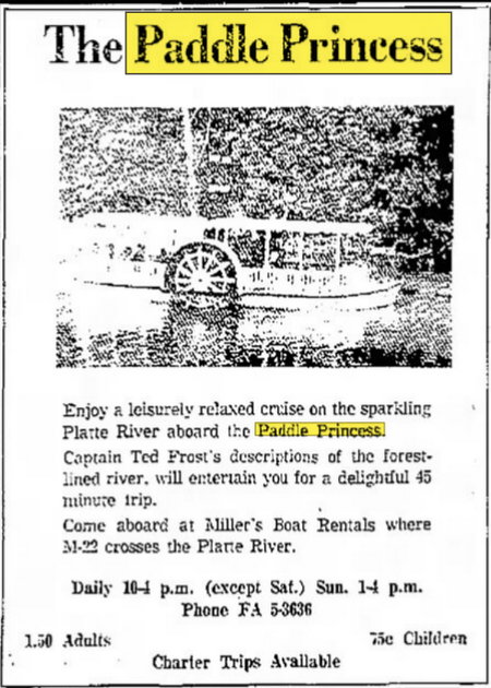 The Paddle Princess River Boat - Jul 11 1973 Article (newer photo)